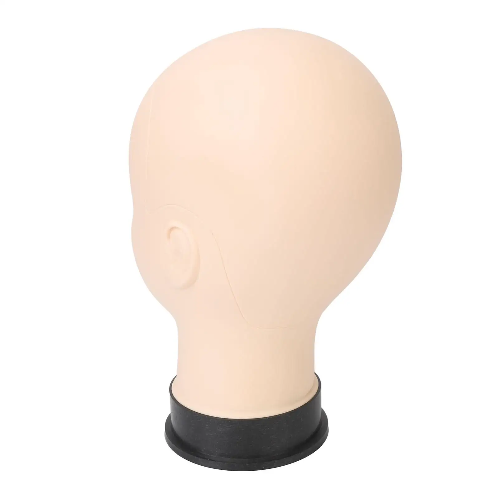 Soft Silicone Eyelash Mannequin Head with High PVC Base - Perfect for Lash Extension Practice and for acupuncture for training