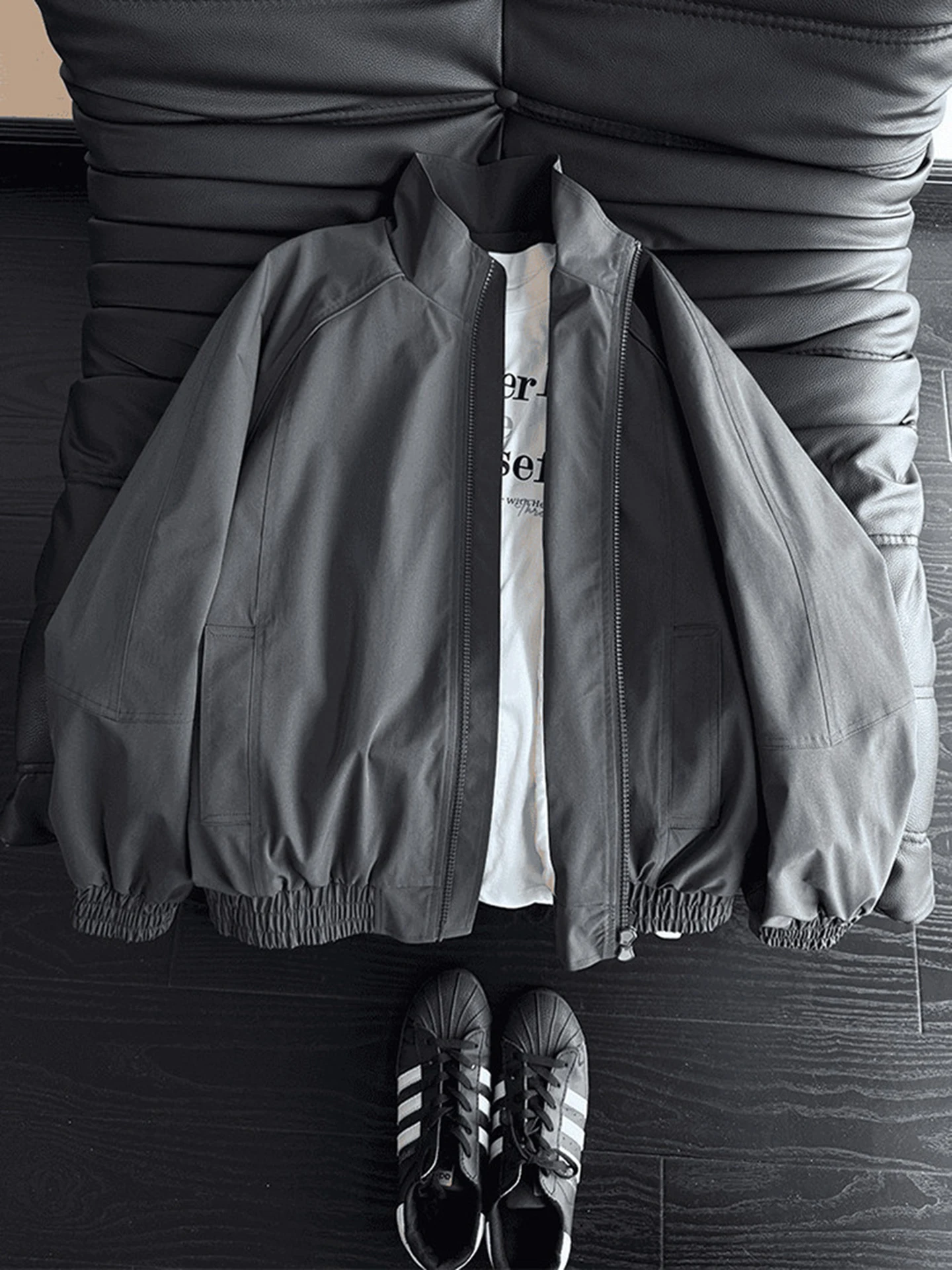 

Мужская демисезонная куртка-бомбер Wolf ey American Style Flight Jacket 2026 года, новая, с воротником-стойкой, повседневная, для активного отдыха