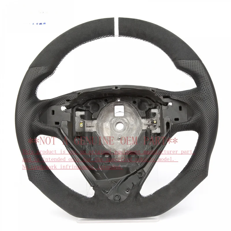 For Alfa Romeo Full Leather Retro Custom Modified Steering Wheel Horn Cover Horn Shell Decorative Cover