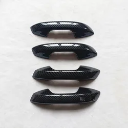 For BYD Atto3 Atto 3 2022 2023 Accessories Door Handle Cover Trim Plastic Imitation Carbon Fiber