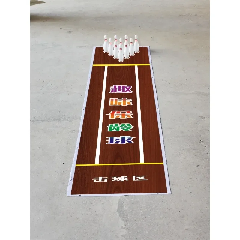 Children Adult Simulation Large Bowling Track Cloth Fun Sports Games Indoor and Outdoor Activities Prop Toys