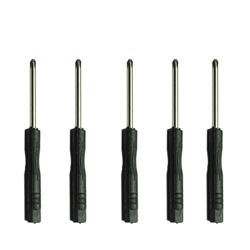 5 Piece 3.0 Black 8cm Small Screwdriver Cross Notebook Screw Toy Magnetic Dual-purpose Hand Grenade Cross Hardware Screwdriver