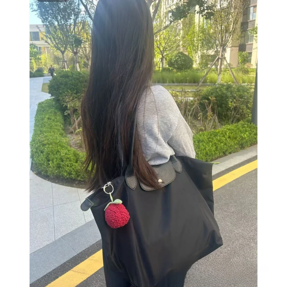 حقيبة يد كبيرة على الموضة الفرنسية الكلاسيكية لعام 2025 للذكرى السبعين مطرزة مقاومة للماء ذات سعة كبيرة حقيبة كتف #1