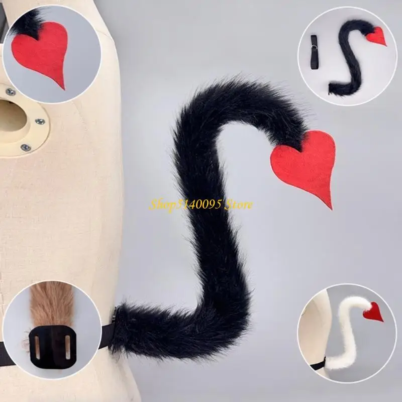 Dxae Animal Yak -kostuums zetten yak -oren en staartset Halloween cosplay kostuums Animal Fancy Dress For Kids Children