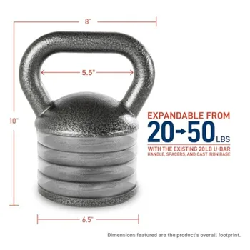 Adjustable Heavy-Duty Cast Iron Kettlebell 2