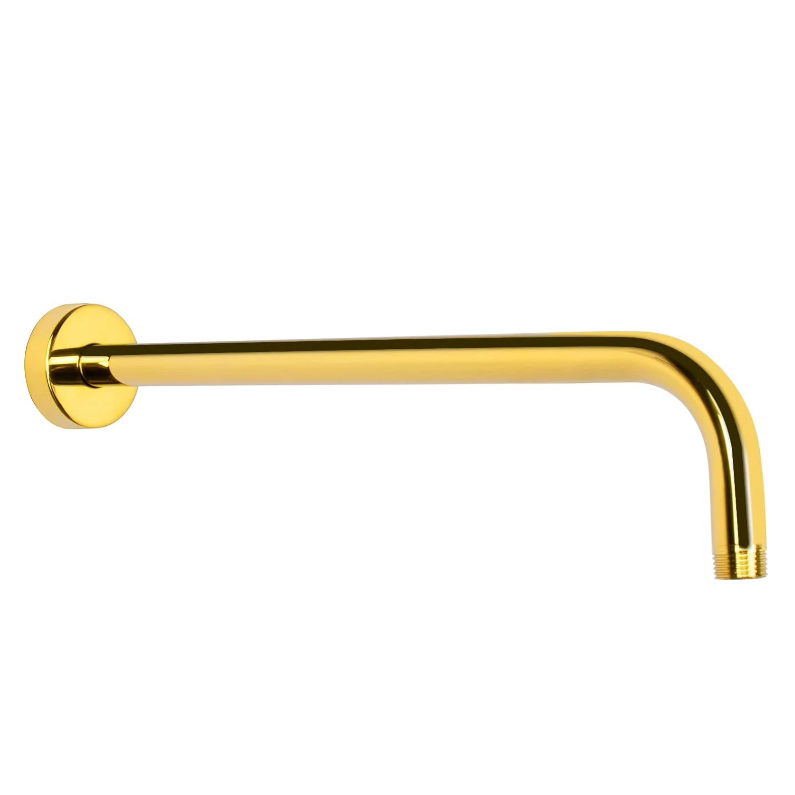 Luxury Gold Color 12 Inch Shower Arm Wall-Mounted Rain Shower Head Extension Arm