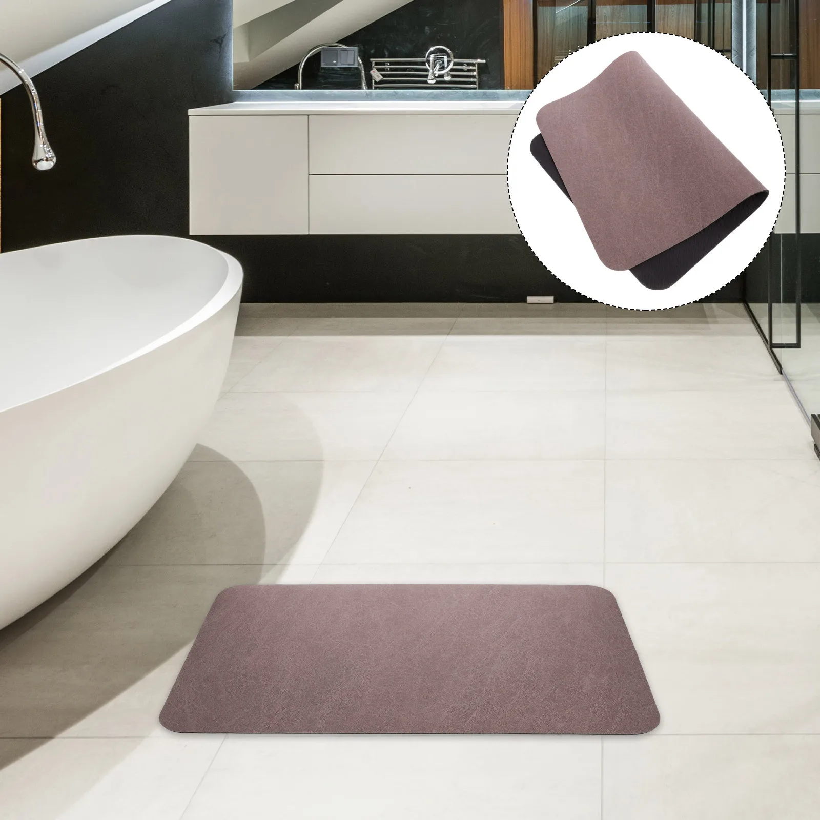 

Absorbent Non- Mat Resistance Bathroom Floor Mat Water Absorption Indoor Rug Home Supplies