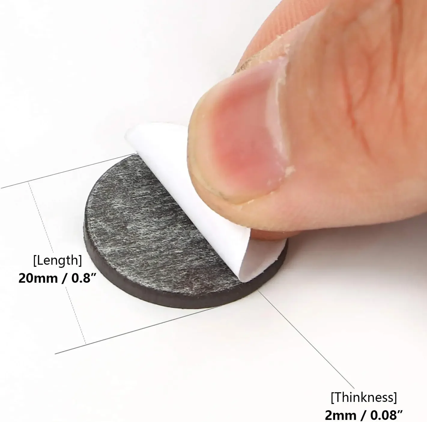 Round Magnetic Dots Self Adhesive Magnet Sheets Flexible Sticky Magnets for Home Office School Magnetic Stickers Circles