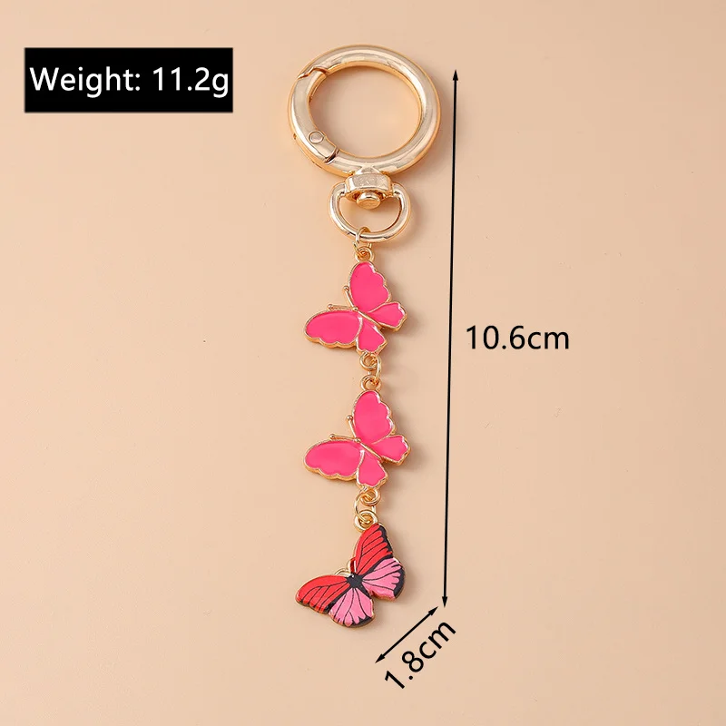Aihua Y2K Schlüsselanhänger, modisch, niedlich, Liebesherzen, Schmetterling, Blume, Schlüsselanhänger, Ringe für Damen und Herren, Tasche, Rucksack, Hosen, Kette, Schmuck, Geschenke – Detail 27