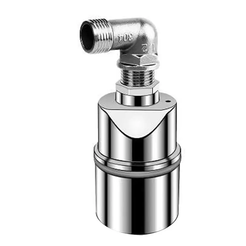 AT13 Automatic Water Level Control Valve 1/2 Inch Stainless Steel Float Ball Valve For Tank Swimming Pool Elbow