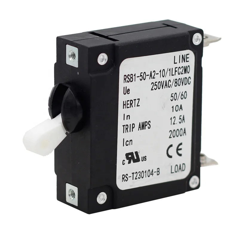 

PUL equipment circuit breaker 10A 250VAC 80VDC hydraulic electromagnetic circuit breaker