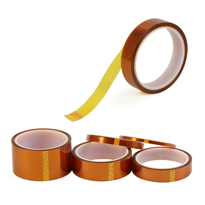 10M/Roll 0.1mm Thickness High Temperature Adhesive Tape Heat Resistant Polyimide Double Sided Kapton Tape