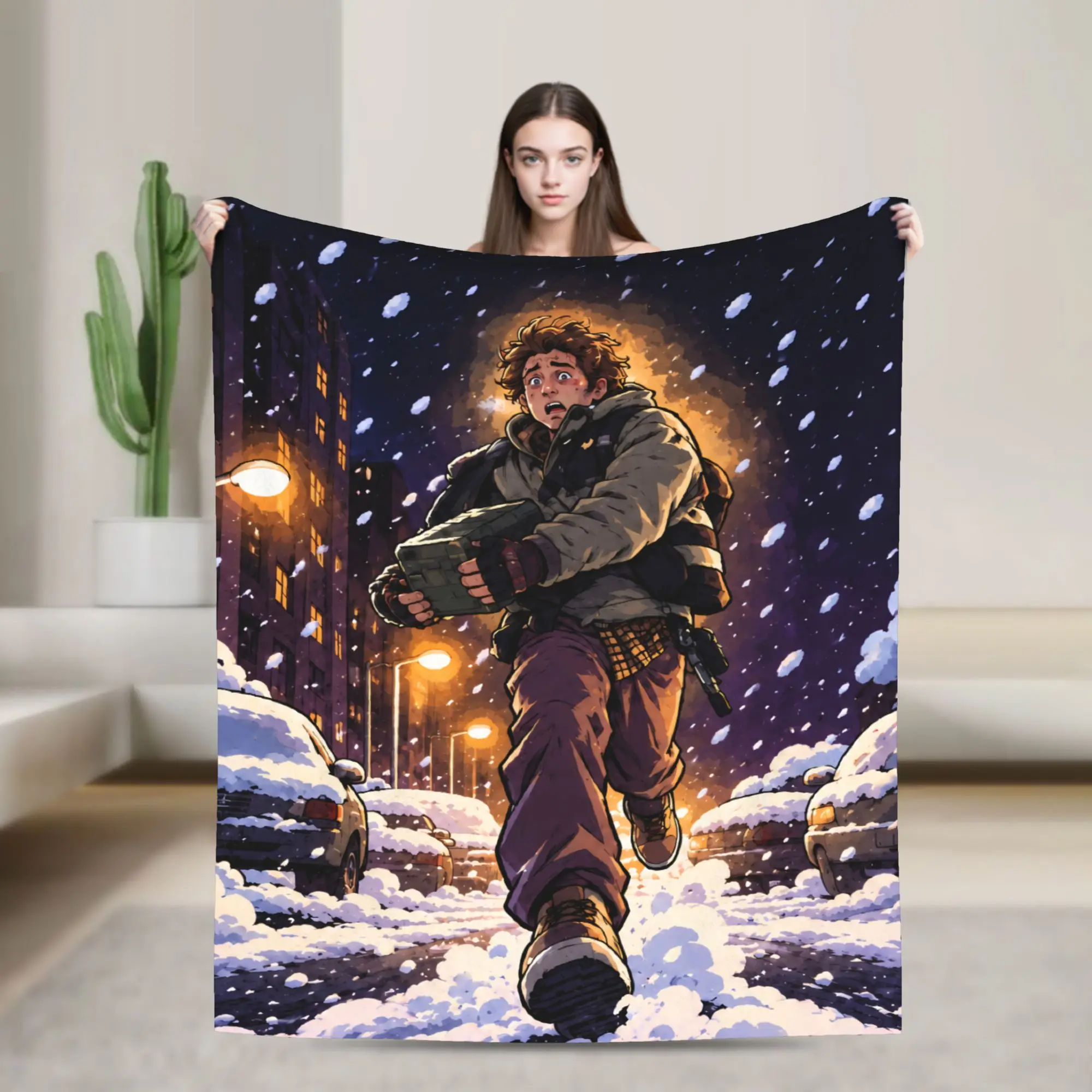 Bryan Hodukavich Game Blanket Cover R-Residents Halloween Film Flannel Throw Blankets Couch Decoration Lightweight Bedspread