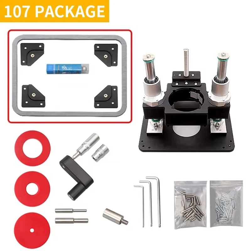New Style Raising Table for Milling Machines with Diameters 65-107mm, Includes DIY Template Milling Table Conversion Kit