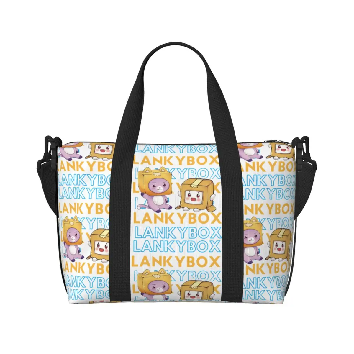 Custom Game Lanky Box Fashion Anime Cartoon Beach Tote Bag Women Large Compartment Beach Gym Travel Bags