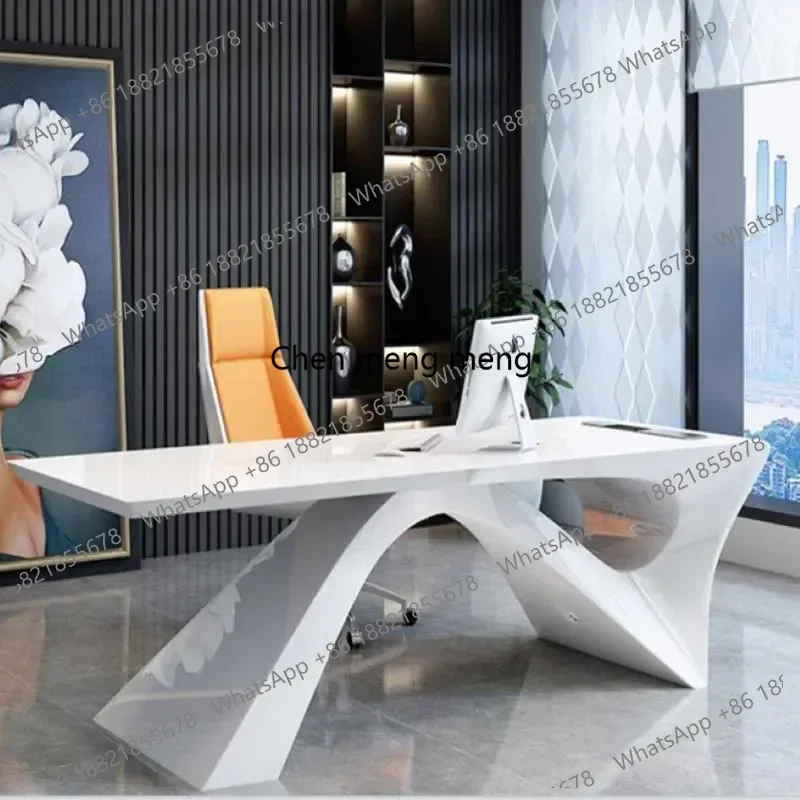 G153 White Gaming Office Desk Large Household Luxury Laptop Computer Office Desk Corner Executive Writing Mesa Ordenador Furnitu