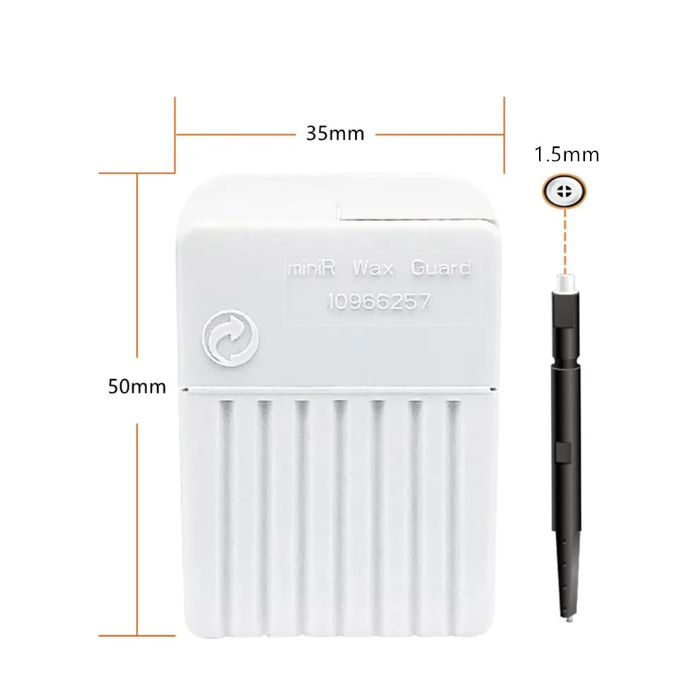 MiniR Hörgeräte-Ohrenschmalz-Schutzfilter 1,5mm Filter 3er-Pack 5er-Pack 10er-Pack – Detail 1