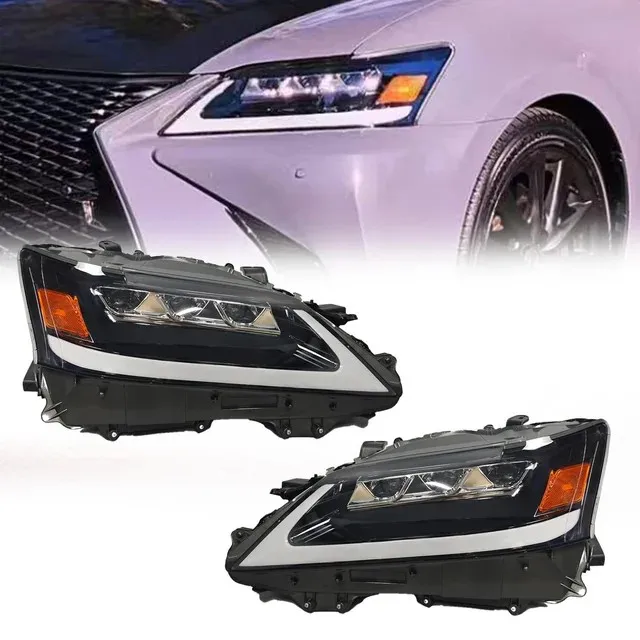 Plug and Play Modified 3 Eyes LED Headlamp for 2012 2013 2014 2015 Lexus GS350 GS250 GS300H GS450H LHD Headlight