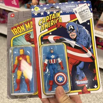 漫威傳奇美國隊長2021 Kenner復古鋼鐵人系列3.75吋可動人偶模型兒童玩具禮物 8 最佳銷售 漫威 3.75 - №6