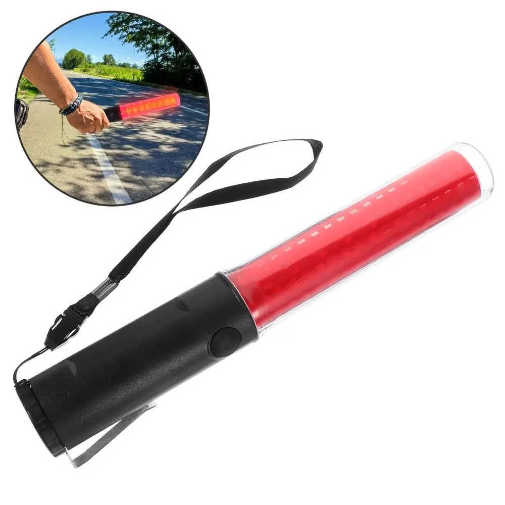 260mm Powerful Traffic Wand Fluorescen Emergency Traffic Baton Flashinglight Warning Flash Baton LED