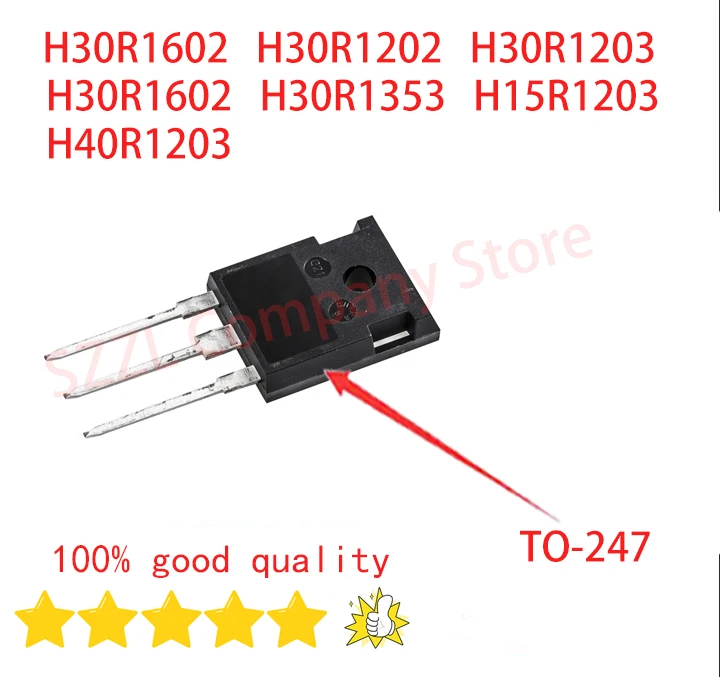 5/PCS New H30R1602 H30R1202 H30R1203 H30R1602 H30R1353 H15R1203 H40R1203 IHW40N60RF H40RF60 TO-247 IGBT induction cooker triode