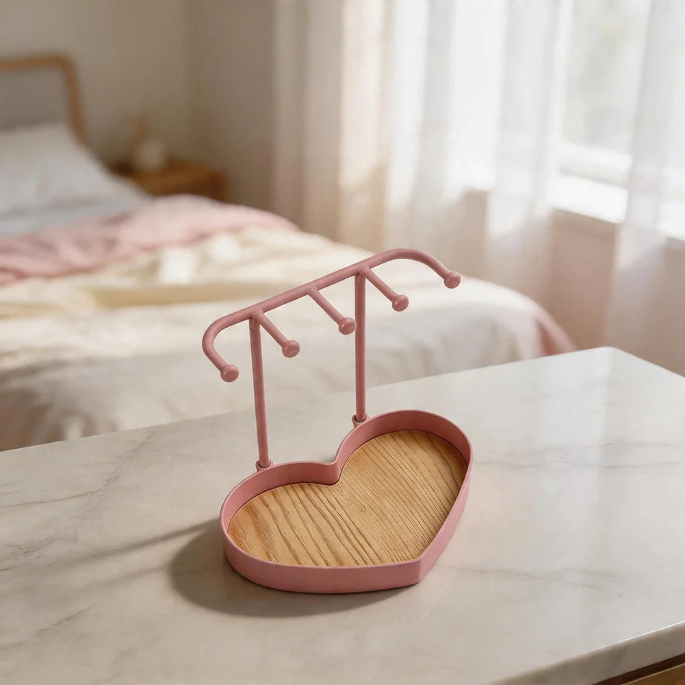 Elegant Jewelry Organizer Stand for Desk Use Designed to Hold For Bracelets and Earrings with for unobstructed Viewing