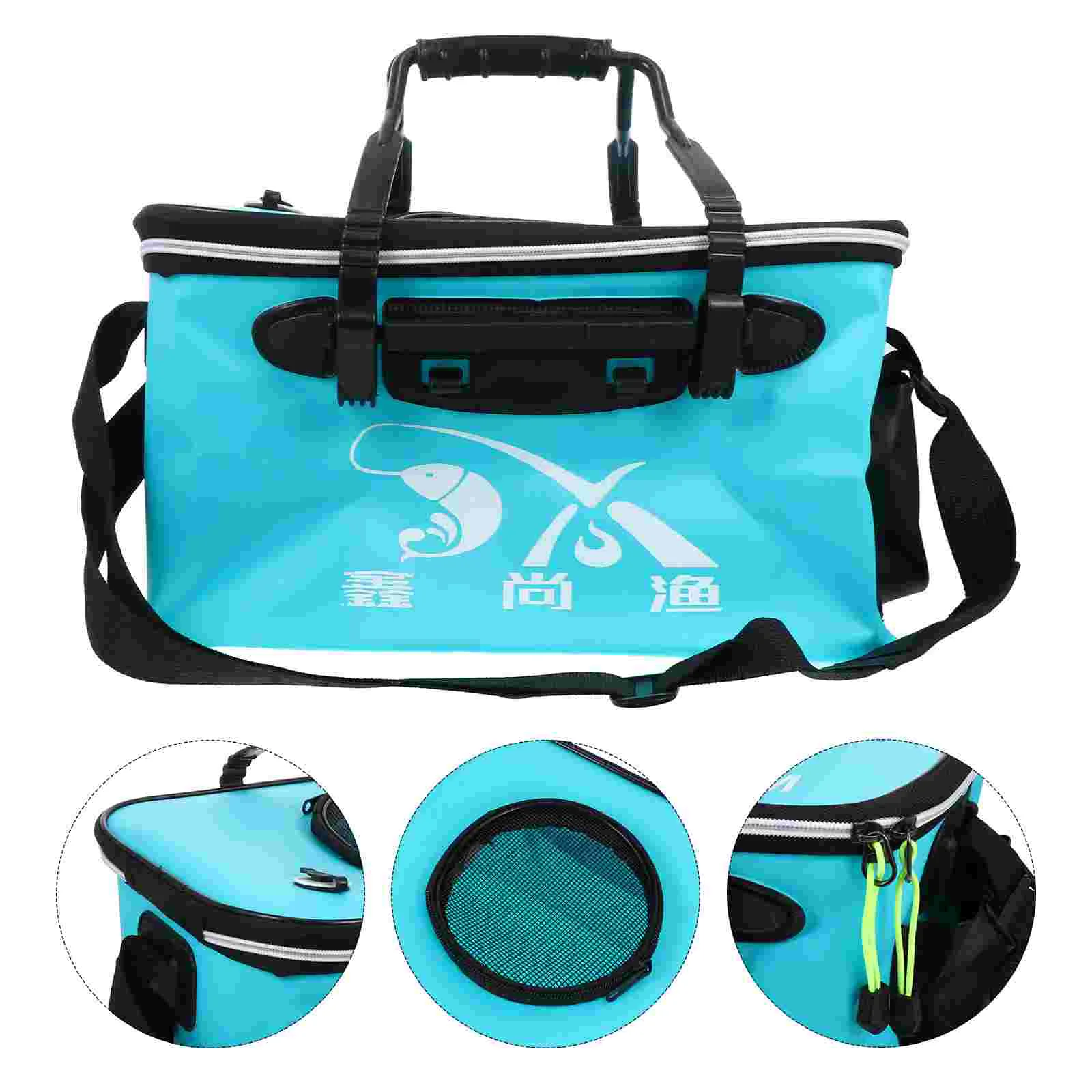 

Folding Fish Bucket Foldable Fishing Live Barrel Outdoor Camping Bag Pail Storage for Container High Capacity Thickened