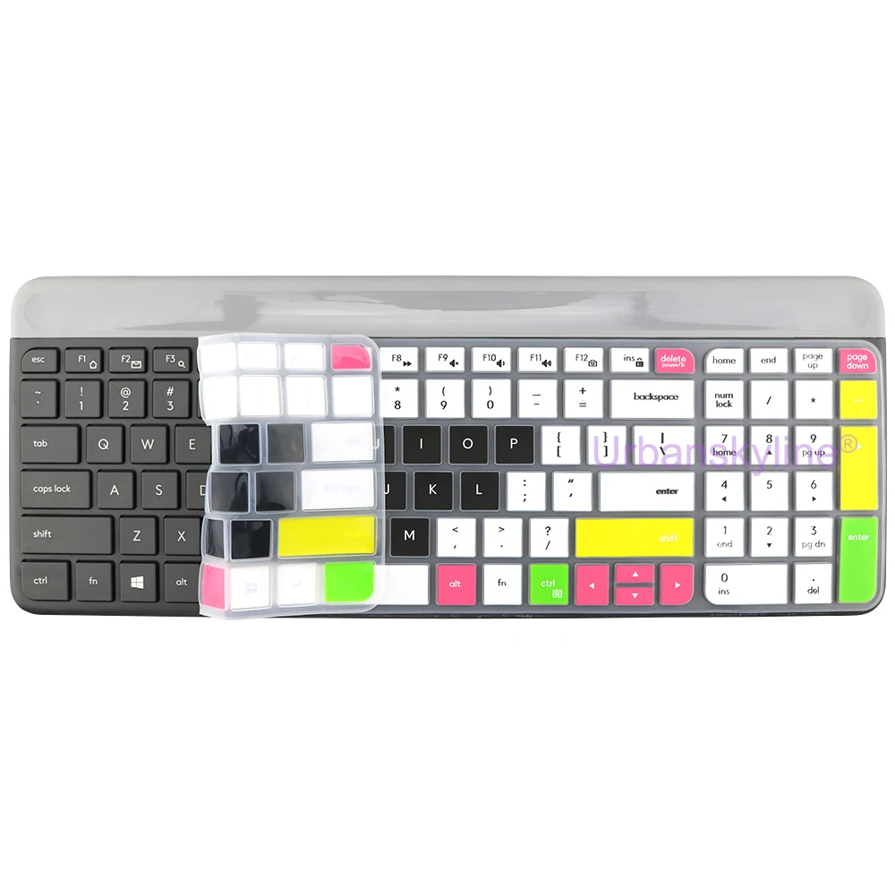 K580 Keyboard Cover for Logitech K580 k585 K470 MK470 for Logi Set Transparent Silicone Protector Skin Case Film Accessories