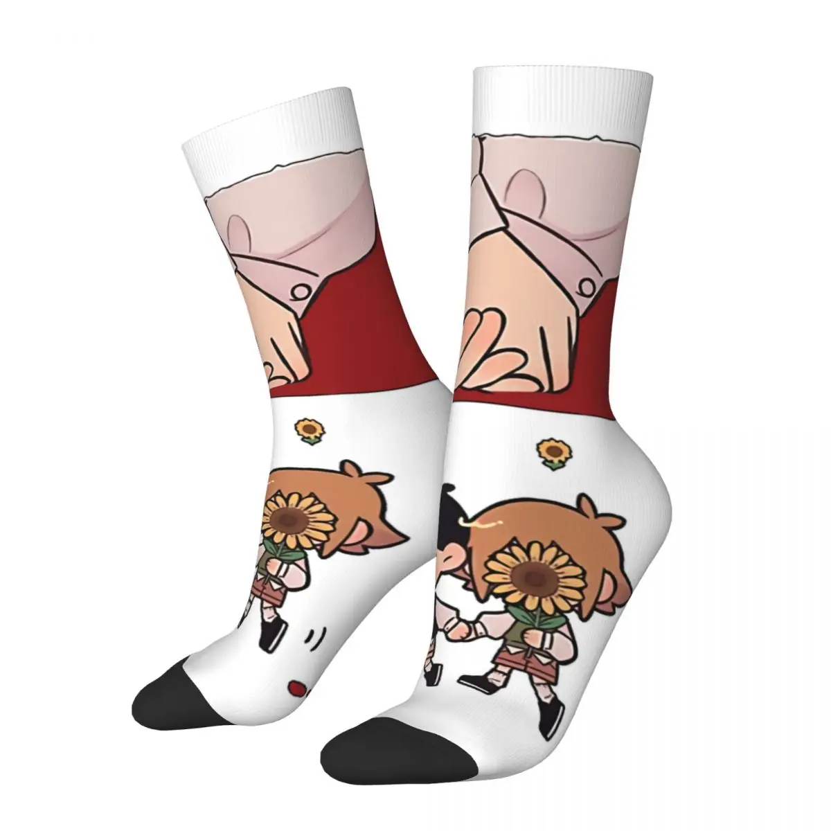 Funny Crazy Sock for Men KAWAII OMORI FRIENDS AND FAMILY Omori Game Happy Quality Pattern Printed Boys Crew Sock Casual Gift