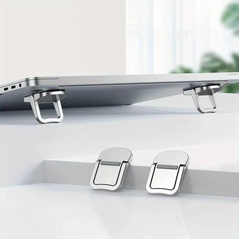 Mini Laptop Stand for Desk Keyboard Stands Second Gear Adjustment Portable Laptop Stand Foldable Sleek Computer Notebook Holder