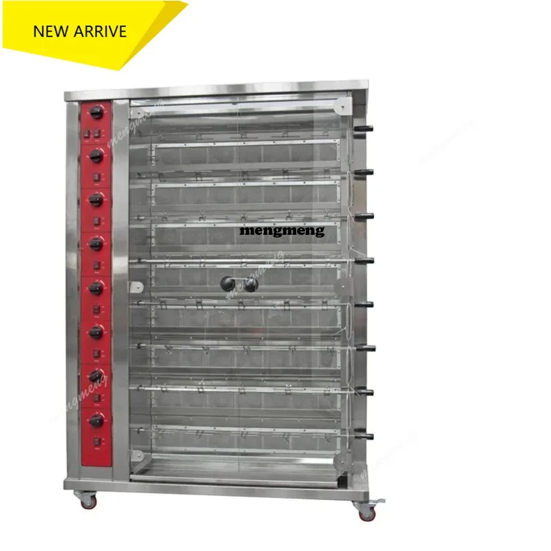 best price vertical double door gas 2 to 8 rods commercial roasted chicken rotisseries machine chicken rotisserie oven