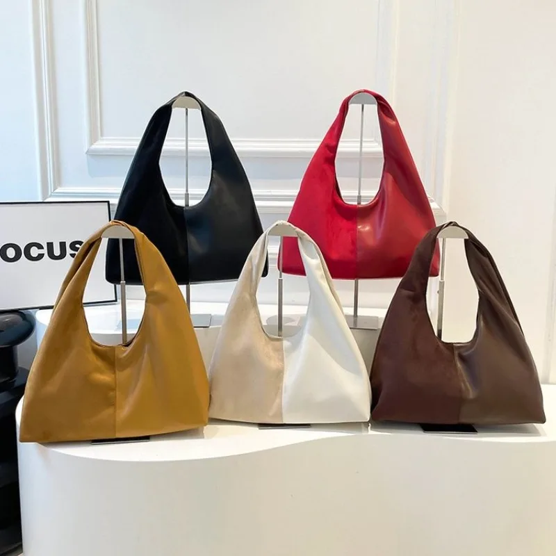 Fashionable Classic Leather Diaper Bag Women's Large Capacity Designer Tote Luxury Minimalist Elegant Vintage Stylish Commuter