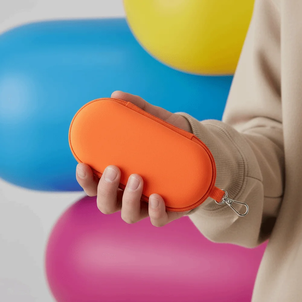 estojo-para-Oculos-a-prova-d'Agua-em-pu-com-dois-compartimentos-formato-oval-fechamento-com-ziper-forro-macio-organizador-leve-para-Oculos
