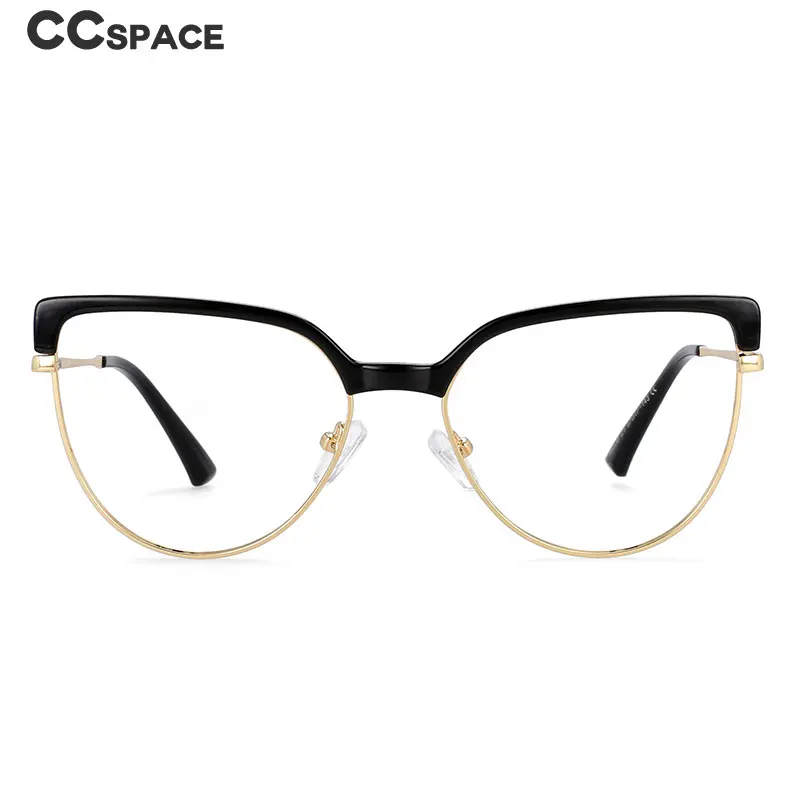 54439 Retro Big Frame Anti Blue Light Optical Metal Eyebrow Glasses Frames Men Women Fashion Computer Eyeglasses