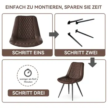 2張客廳椅 現代豪華餐椅 臥室廚房吧檯椅 北歐皮革豪華飯店家具 10 最佳銷售 豪華餐椅 - №3