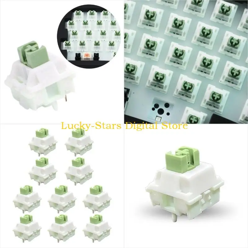 

T3EE LINEAR ICED MATCHA Переключатели 5PIN Axishot заглушка для DIY Механические клавишные переключатели клавиш 10 шт.
