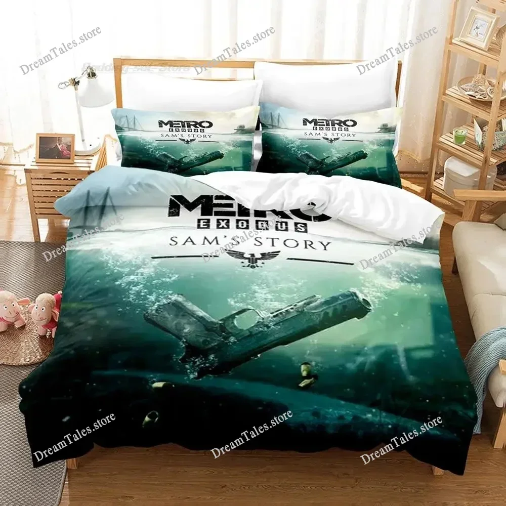 Metro Exodus Bedding Set Single Twin Full Queen King Size Bed Set Aldult Kid Bedroom Duvet Cover Sets 3D Print Luxury Gift741