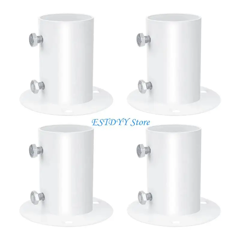 

G6DE 4pcs 1.5 In Flanges Base for Quick Pool Poles Installation Universals Compatibility Corrosions Proof