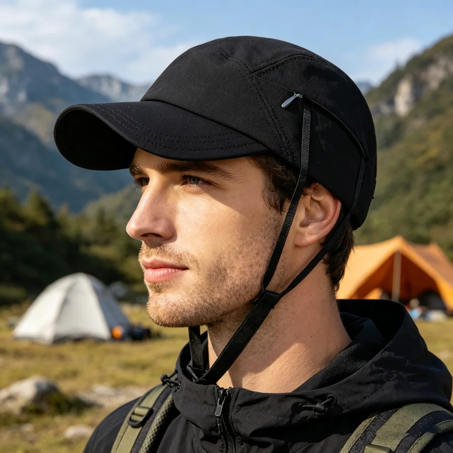 A Quick-Drying Outdoor Sun Protection Baseball Cap, Unisex, Suitable for Cycling, Rock Climbing, Mountaineering, Camping and Other Outdoor Activities. One Hat, Two Ways to Wear