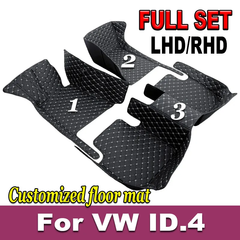 

Car Floor Mats For VW VW ID.4 2021-2024 Custom Auto Foot Pads Automobile Carpet Cover Interior Accessories