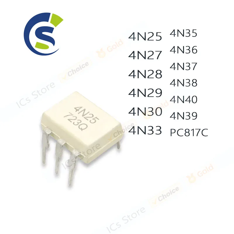 100Pcs Dip-6 4N25 4…