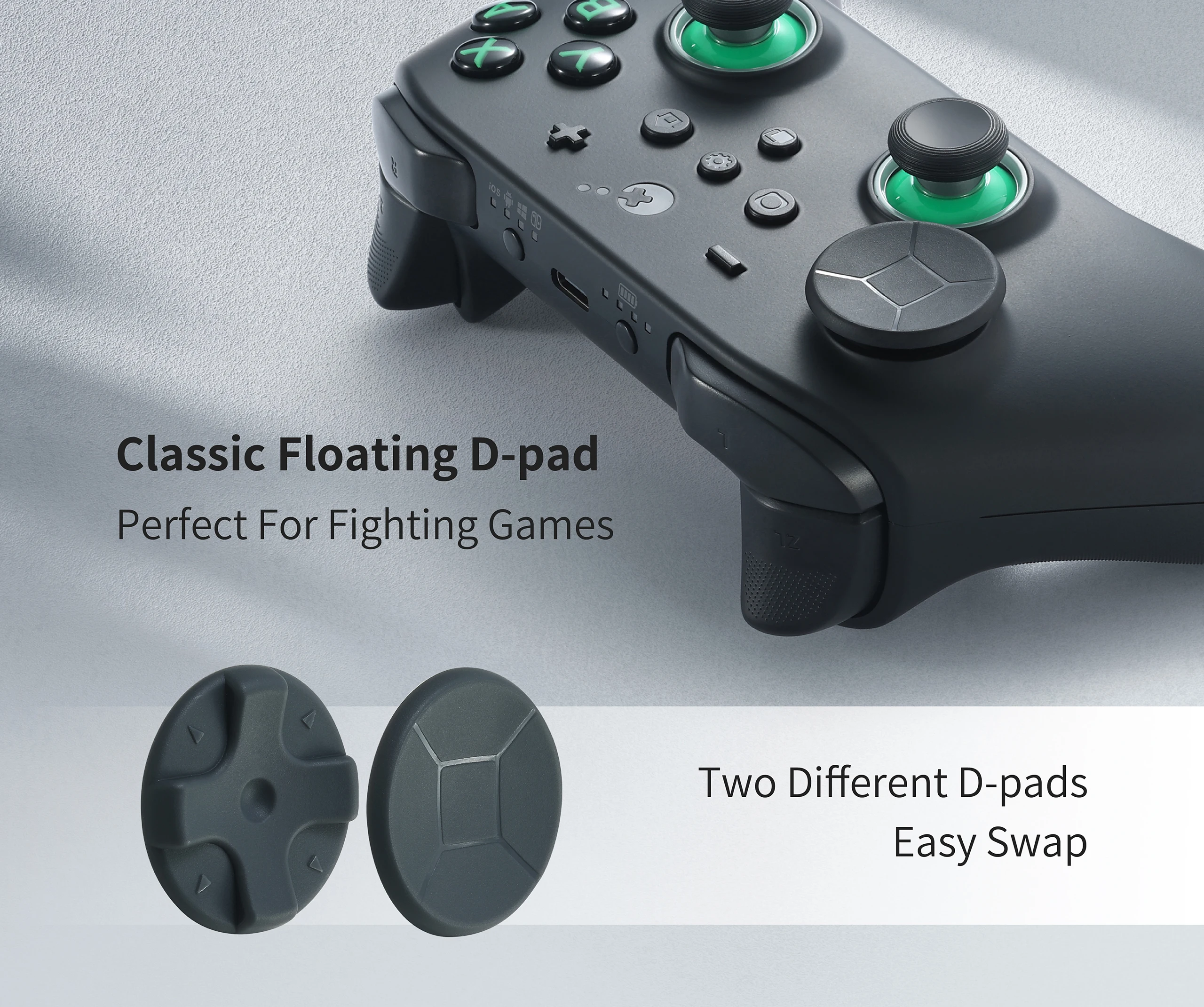 GuliKit Bluetooth Gamepad TT Max/PRO Kabelloser Controller mit TMR Joysticks & Trigger-Gamepad für Windows/Nintendo Switch 2 – Detail 10
