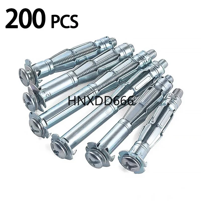 50PCWall Anchor Fixing Tool Bolts Hollow Drive Wall Anchor Screw Set used for Fixing Heavy-duty Anchors on Drywall Gypsum Boards