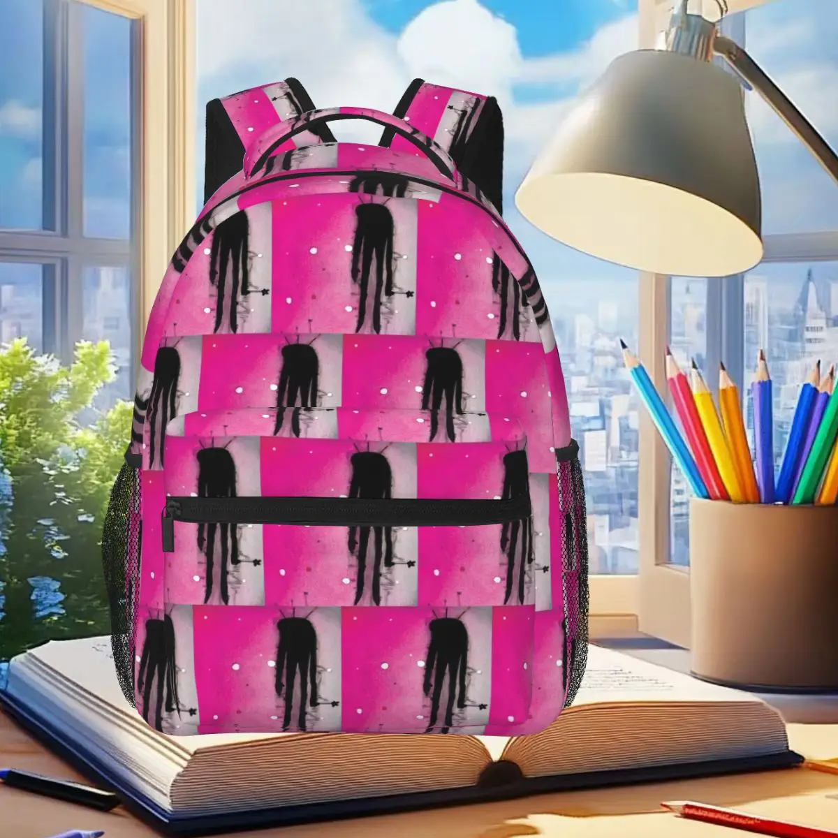 

Zoe Memo Rex Commander Y El Corazon Atomico De La Via Album Backpack Student BookBag School Bag Shoulder Bags for Men Women