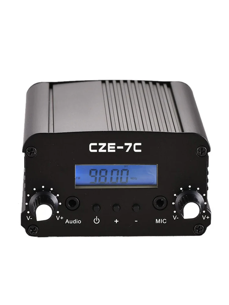 

6KM 7W FM Transmitter 76M-108Mhz Digital Display Stereo Churches CAR Radio Broadcast Campus Station FM Transmit