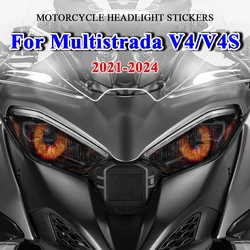 Voor Ducati Multistrada V 4 S V 4 S 2021 2022 2023 2024 Accessoires Motorfiets Koplampen Beschermstickers Waterdicht Koplamp Sticker