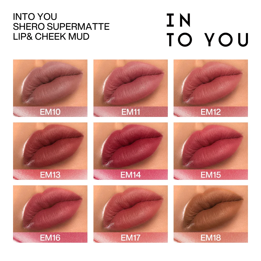 INTO YOU Matte Lipstick, Super Stay Lipstick for Women, Waterproof, Long Lasting Lip Mud, High Impact 27 Colors