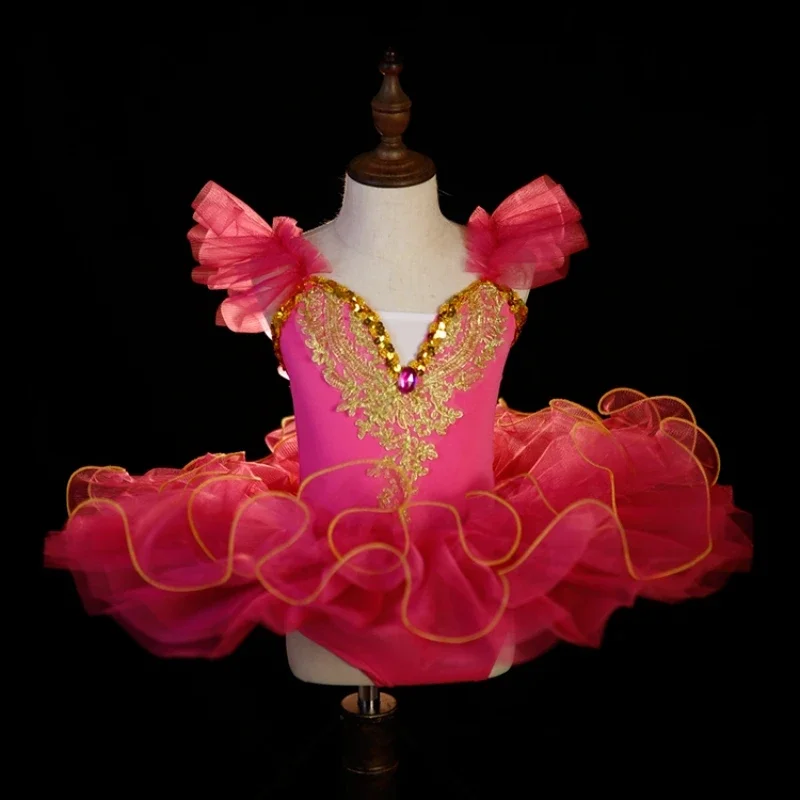 Bambini Bambino Ballerina Tutu di balletto Vestito da ballo Bambini Lago dei cigni Costumi di danza Abbigliamento Ragazze adolescenti Abiti da ballo per balletto