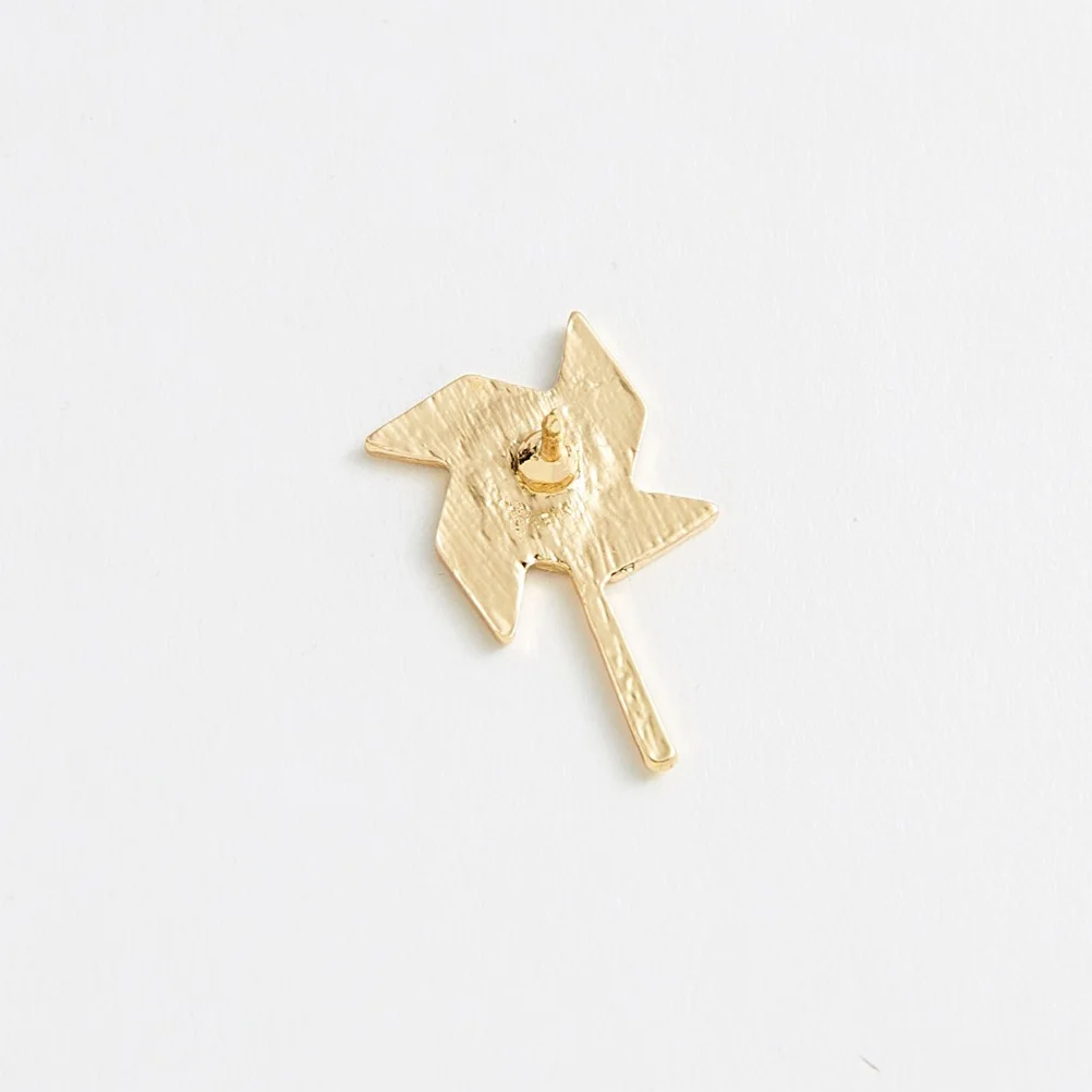 

5Pcs Alloy Brooch Fashion Windmill Shape Collar Pins Creative Badge Accessories for Men Women Clothing Decoration Colorful