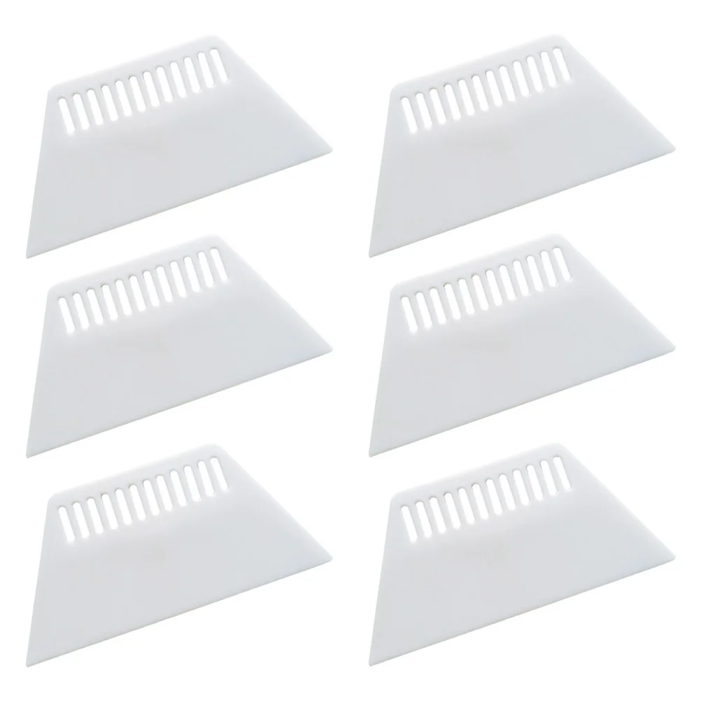 6 قطعة فيلم بلاستيكي ملصق مكشطة حافة ناعمة لسيارة زجاج جدار نافذة تلوين أداة التغليف للاستخدام الداخلي والخارجي